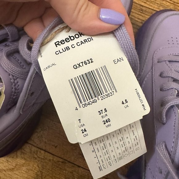 Reebok Purple Women's Flight Club C Cardi Sneakers - Picture 3 of 11